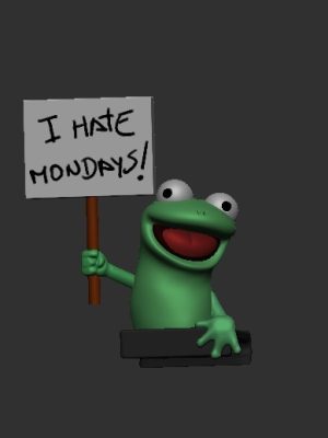 3D MODEL - Adorno de Monitor - Lizzard