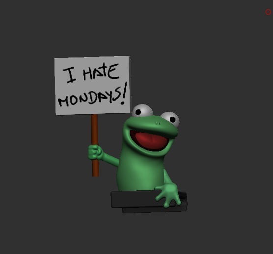 3D MODEL - Adorno de Monitor - Lizzard